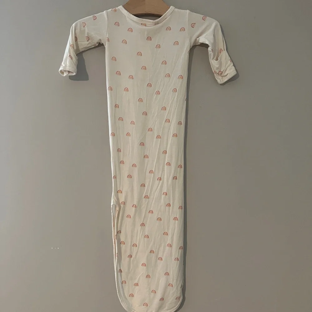 $23 ADD ON lou lou & co.‎ knotted gown rainbow print newborn Mini Boden Baby Gap